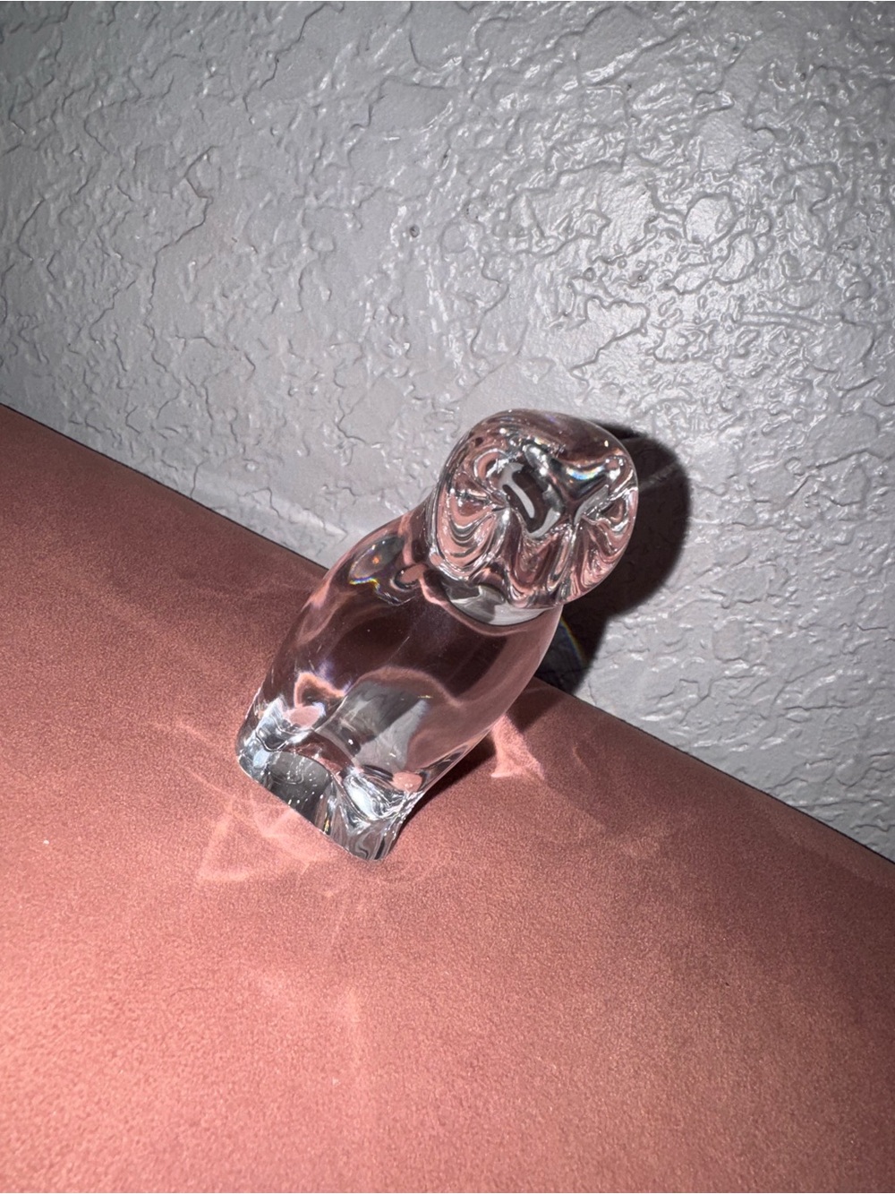 Baccarat Clear Owl Sculpture /Paperweight